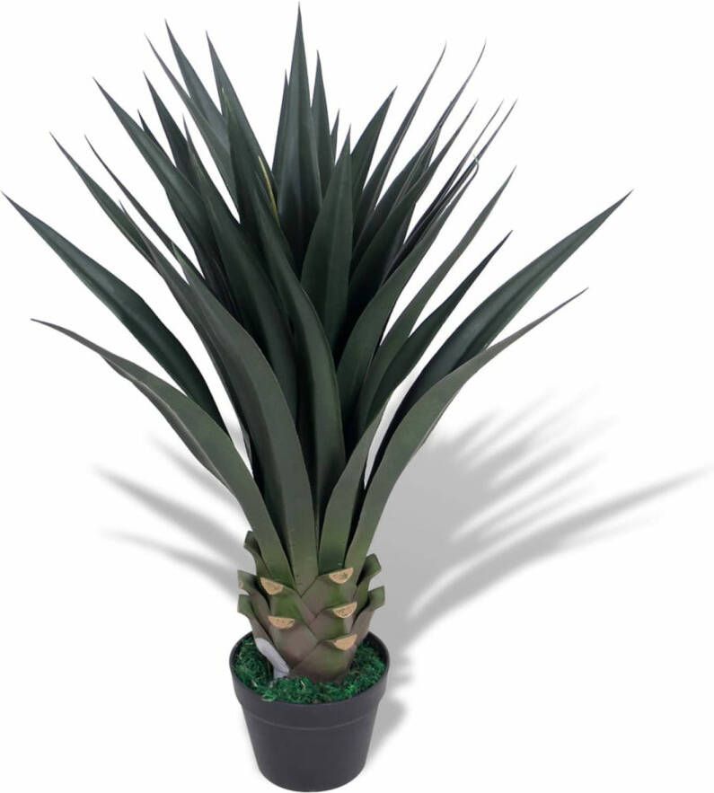 VidaXL Kunst yucca plant met pot 85 cm groen