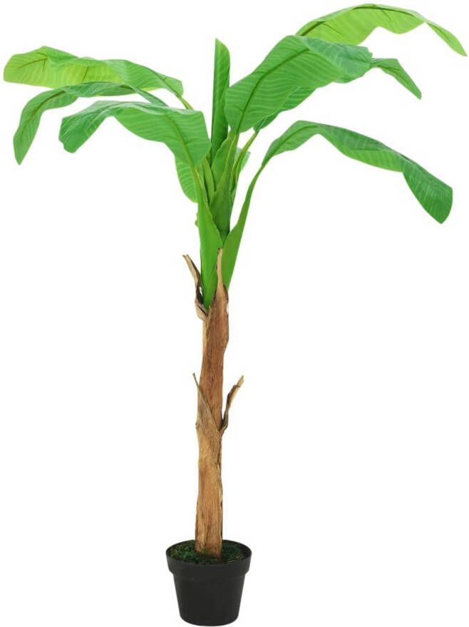 VidaXL Kunstboom met pot banaan 180 cm groen