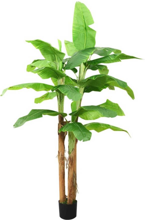 VidaXL Kunstboom met pot banaan 300 cm groen