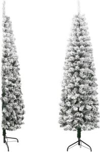 VidaXL Kunstkerstboom Half Met Sneeuw Smal 150 Cm