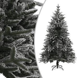 VidaXL Kunstkerstboom Met Sneeuwvlokken 240 Cm Pvc En Pe Groen