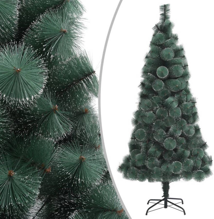 VidaXL Kunstkerstboom met standaard 120 cm PET groen