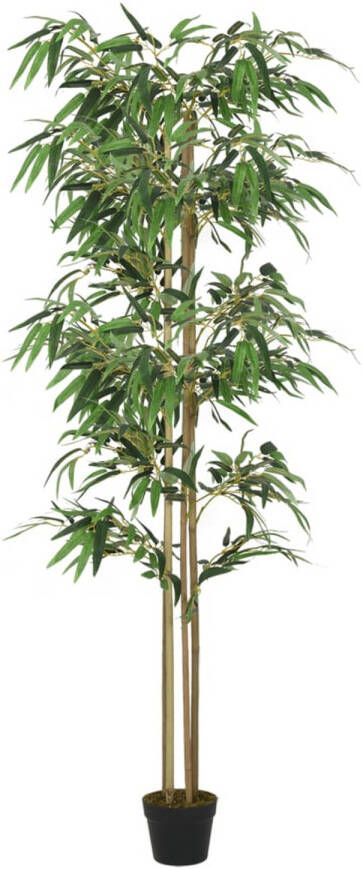 VidaXL Kunstplant bamboe 1216 bladeren 180 cm groen