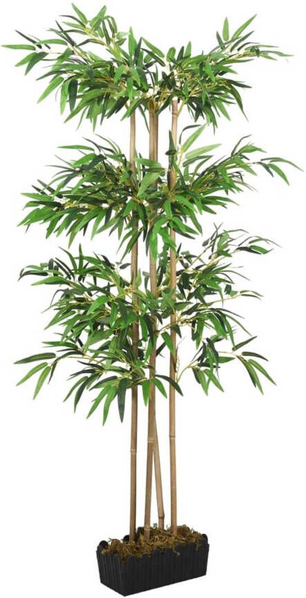 VidaXL Kunstplant bamboe 1216 bladeren 180 cm groen