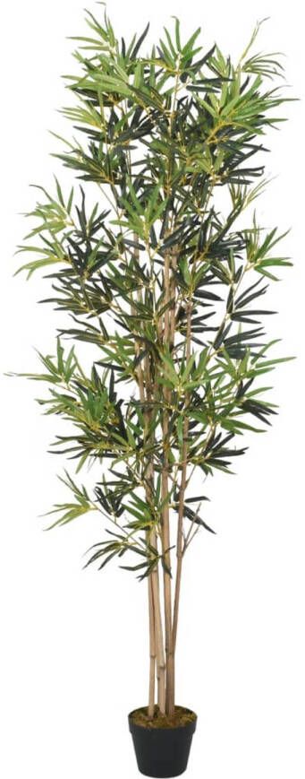VidaXL Kunstplant bamboe 368 bladeren 80 cm groen