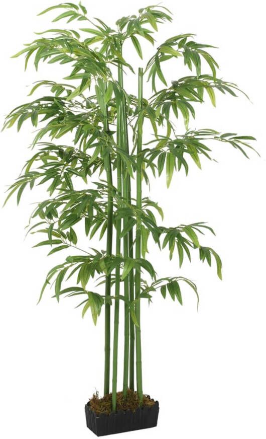 VidaXL Kunstplant bamboe 384 bladeren 120 cm groen