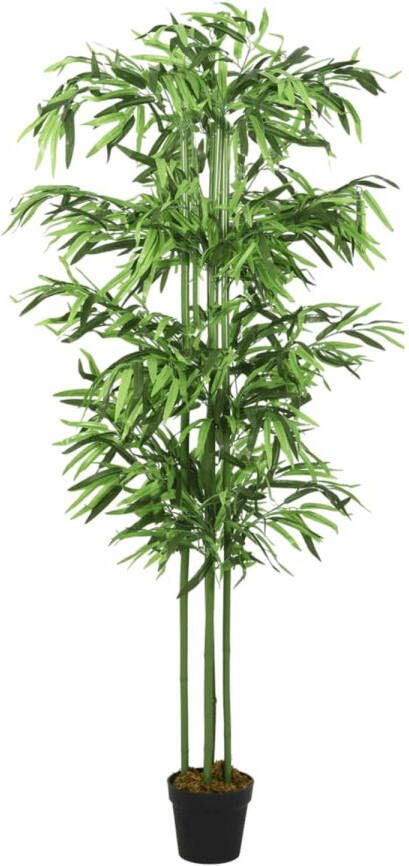 VidaXL Kunstplant bamboe 384 bladeren 120 cm groen