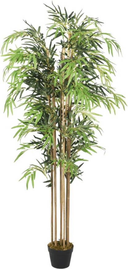 VidaXL Kunstplant bamboe 500 bladeren 80 cm groen