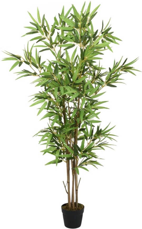 VidaXL Kunstplant bamboe 552 bladeren 120 cm groen