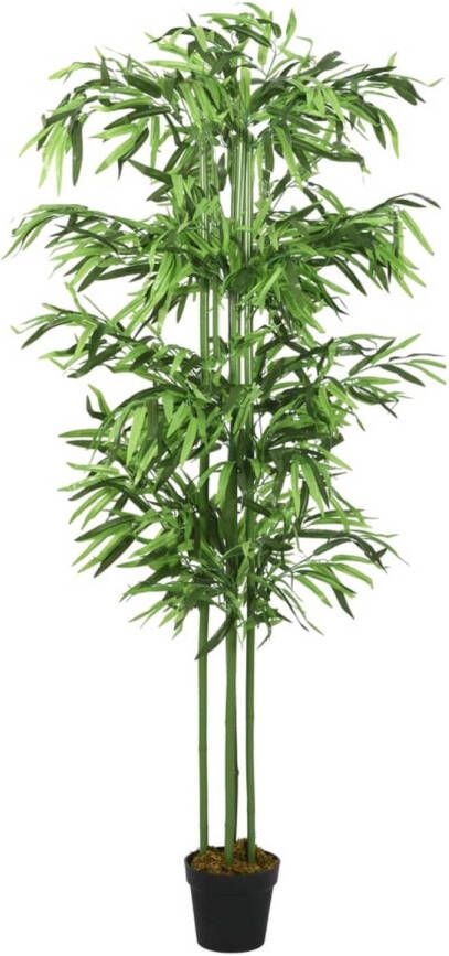 VidaXL Kunstplant bamboe 864 bladeren 180 cm groen