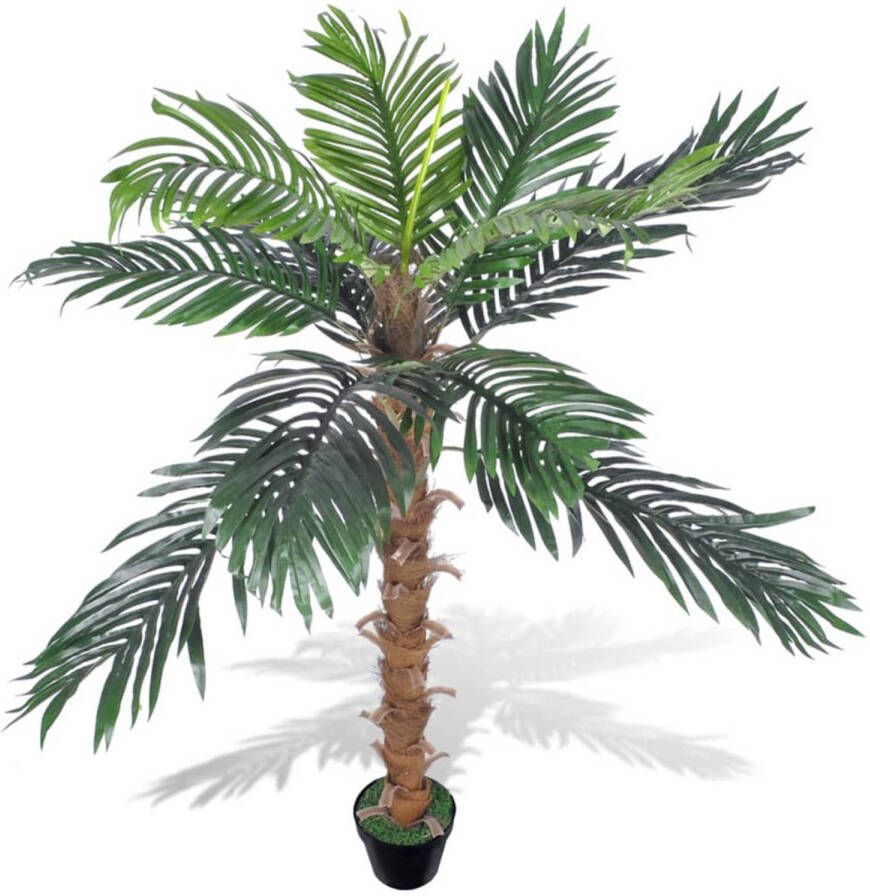 VidaXL Kunstplant kokospalm in pot 140 cm