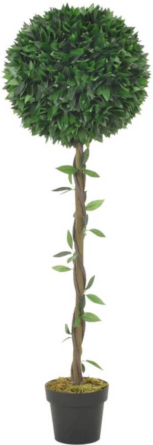 VidaXL Kunstplant met pot laurierboom 130 cm groen