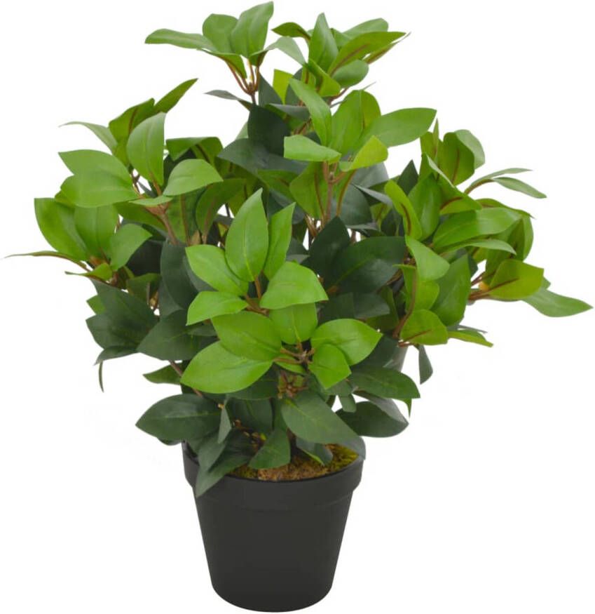 VidaXL Kunstplant met pot laurierboom 40 cm groen