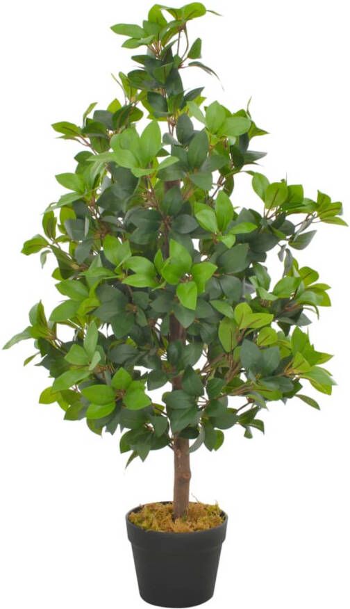 VidaXL Kunstplant met pot laurierboom 90 cm groen