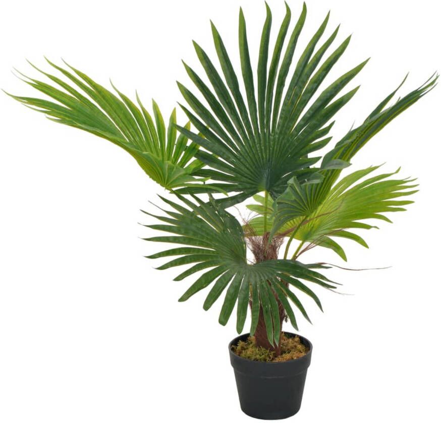 VidaXL Kunstplant met pot palm 70 cm groen