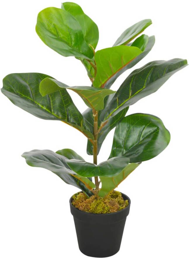 VidaXL Kunstplant met pot vioolbladplant 45 cm groen