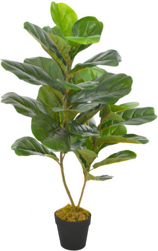 VidaXL Kunstplant met pot vioolbladplant 90 cm groen