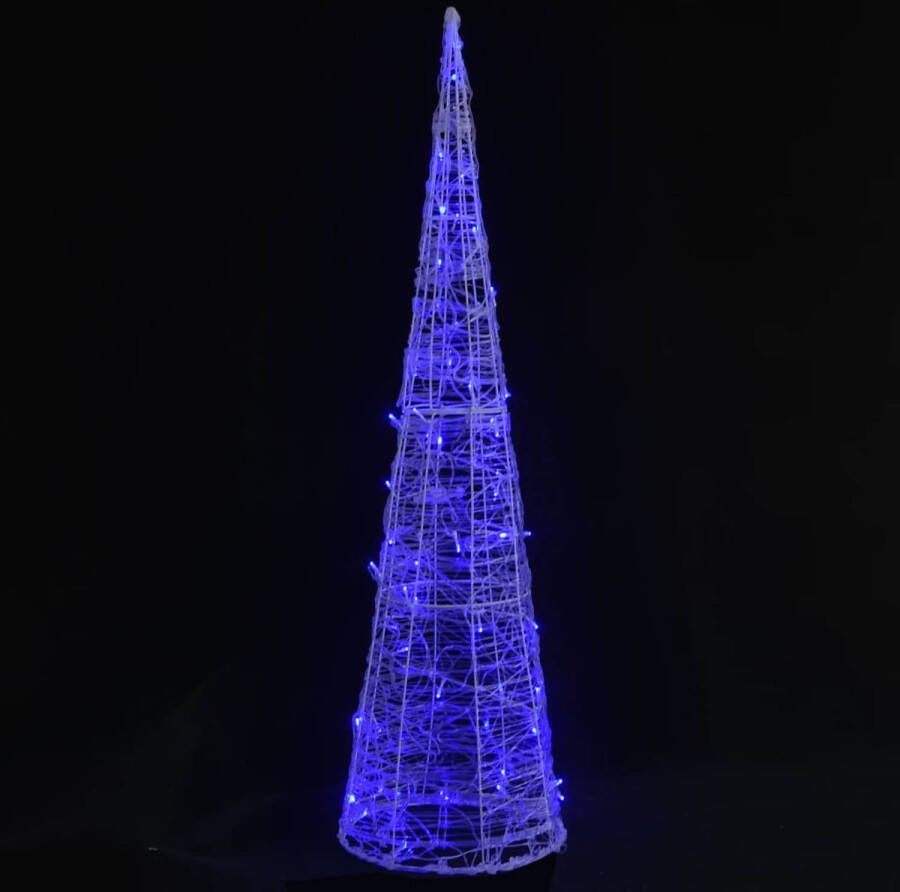 VidaXL Lichtkegel decoratief LED blauw 120 cm acryl