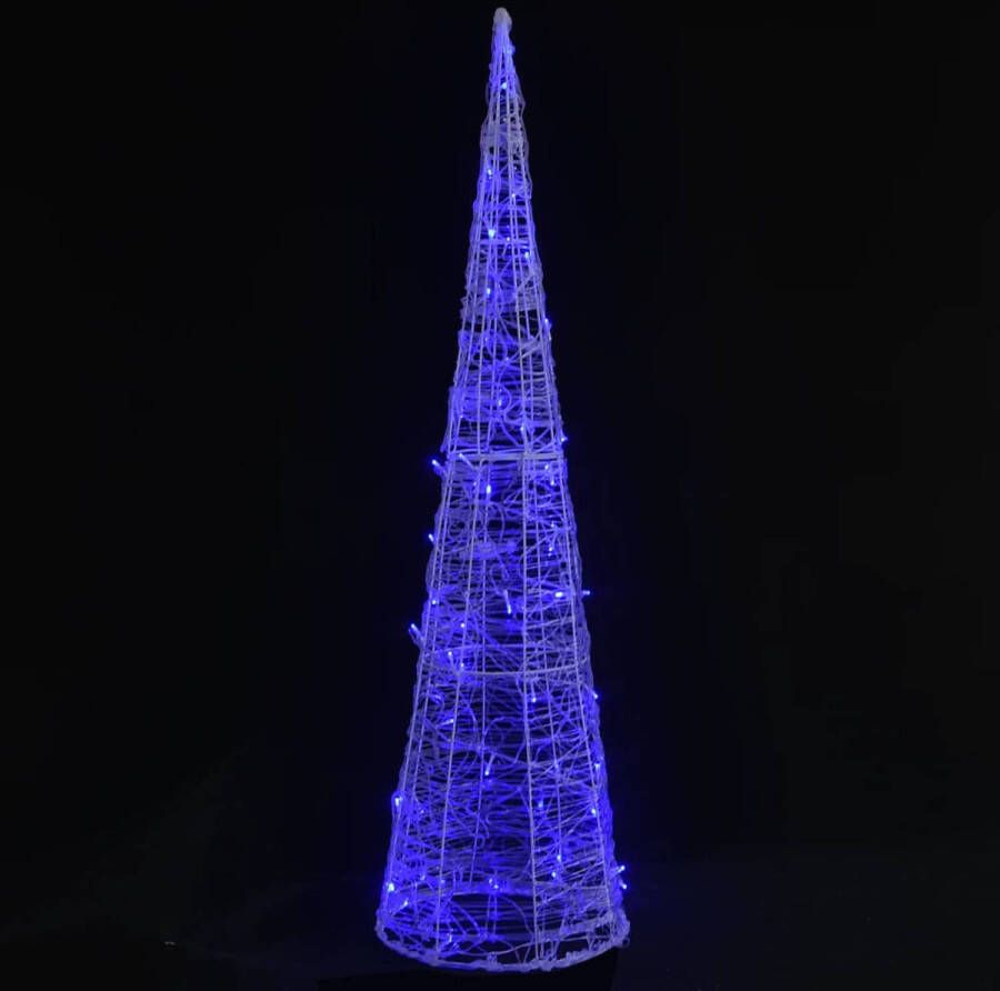 VidaXL Lichtkegel decoratief LED blauw 90 cm acryl
