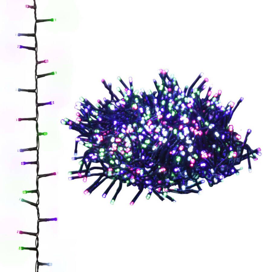 VidaXL Lichtslinger compact met 2000 LED&apos;s pastel meerkleurig 45 m PVC