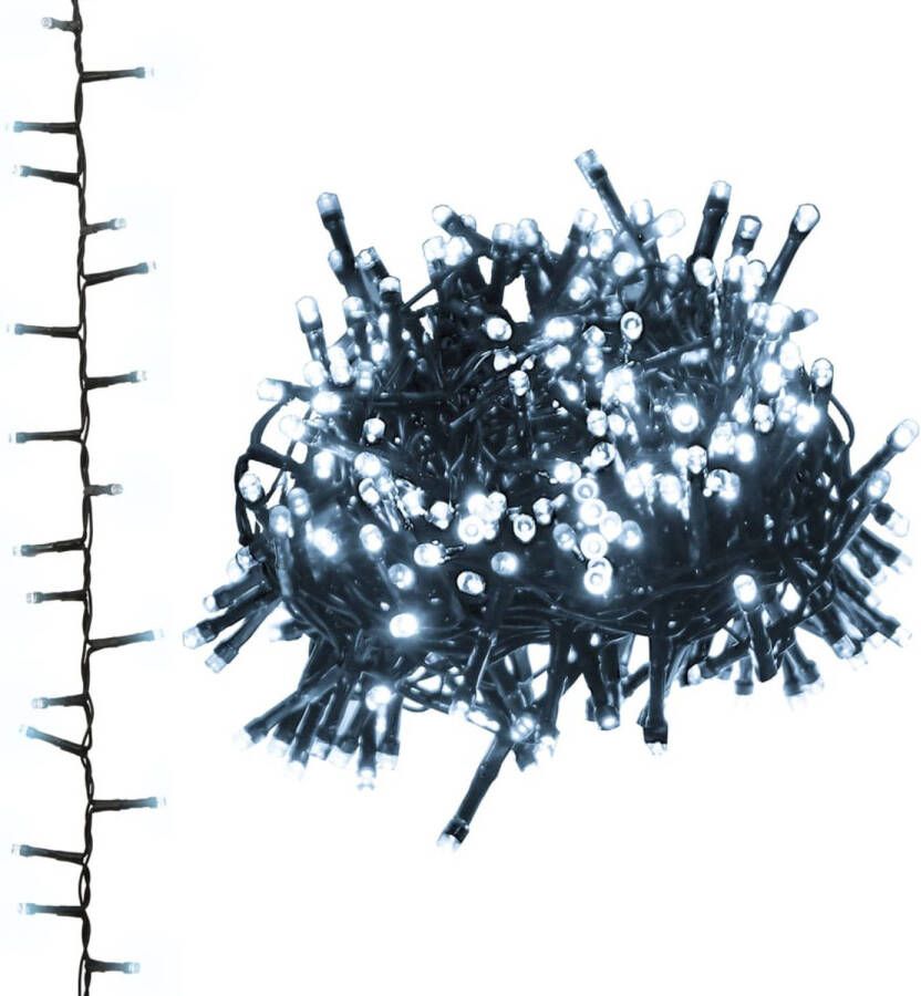 VidaXL Lichtslinger compact met 3000 LED&apos;s koudwit 65 m PVC