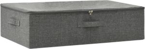 VidaXL Opbergbox 70x40x18 cm stof antracietkleurig