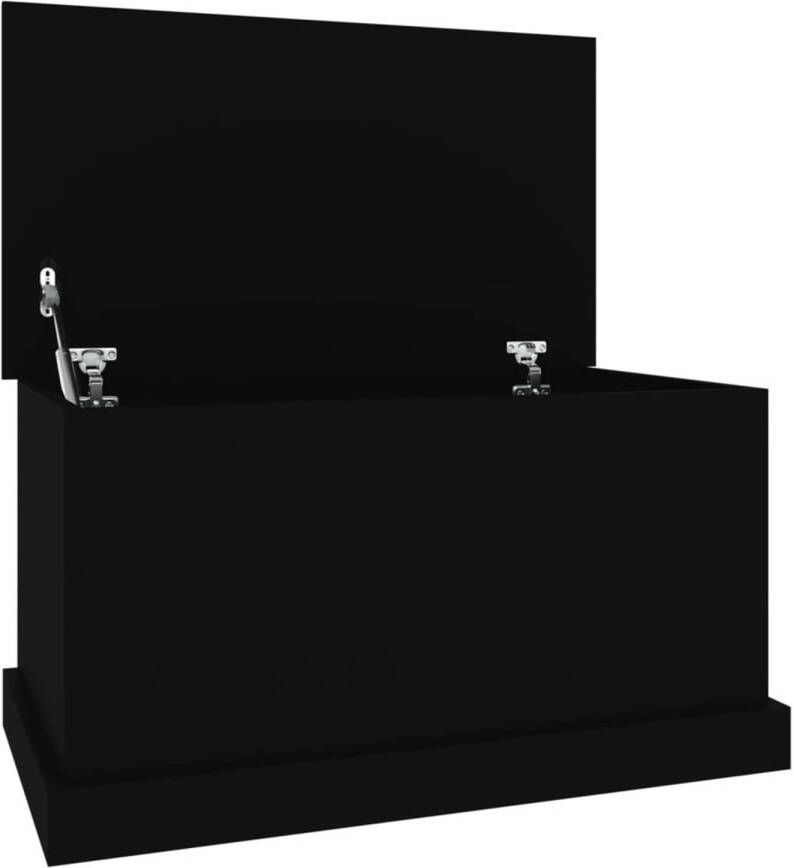 VidaXL Opbergbox 70x40x38 cm bewerkt hout zwart