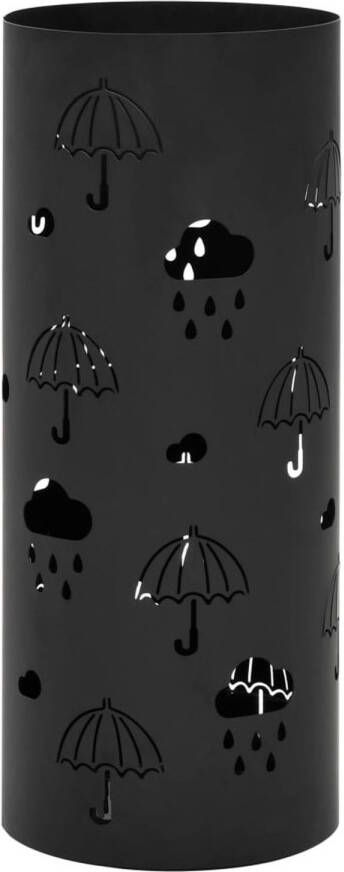 VidaXL Parapluhouder paraplu&apos;s staal zwart