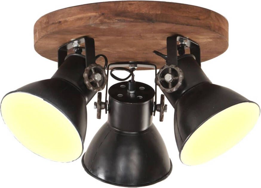 VidaXL Plafondlamp industrieel 25 W E27 42x27 cm zwart