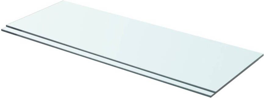 VidaXL Schappen 2 st 70x25 cm glas transparant