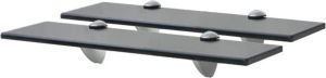 VidaXL Schappen Zwevend 2 St 40x20 Cm 8 Mm Glas
