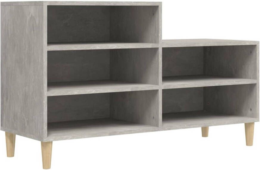 VidaXL Schoenenkast 102x36x60 cm bewerkt hout betongrijs