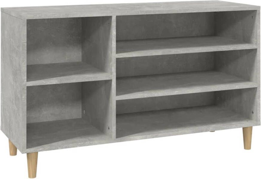 VidaXL Schoenenkast 102x36x60 cm bewerkt hout betongrijs