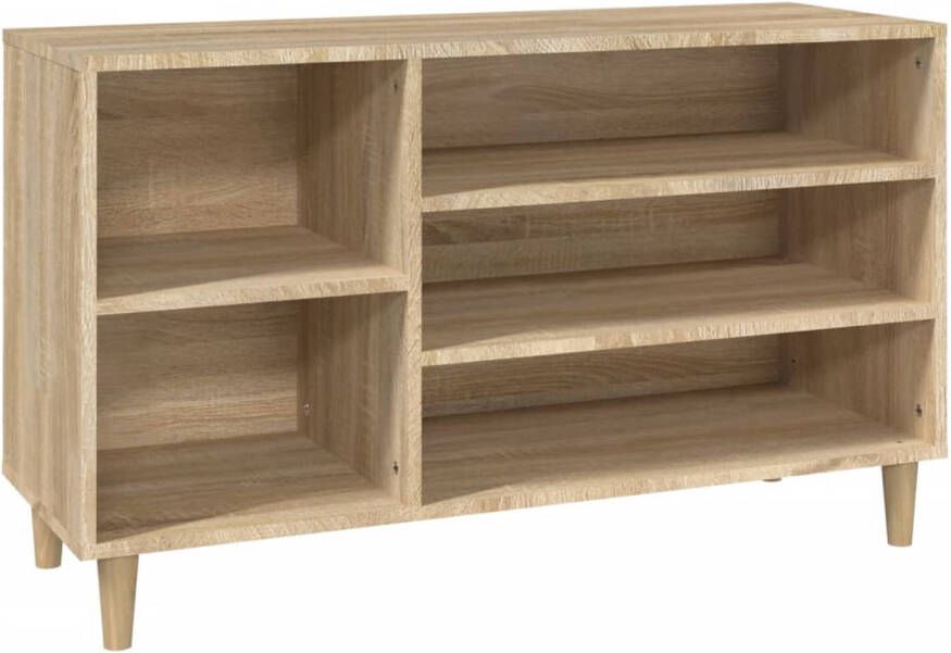 VidaXL Schoenenkast 102x36x60 cm bewerkt hout sonoma eikenkleurig