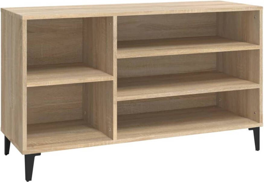 VidaXL Schoenenkast 102x36x60 cm bewerkt hout sonoma eikenkleurig