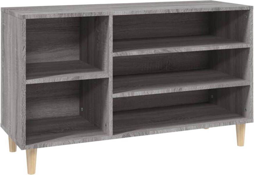 VidaXL Schoenenkast 102x36x60 cm bewerkt hout sonoma grijs