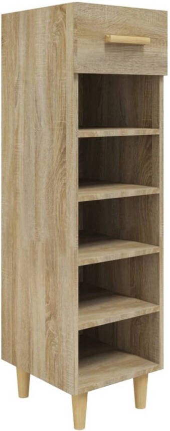 VidaXL Schoenenkast 30x35x105 cm bewerkt hout sonoma eikenkleurig