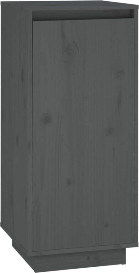 VidaXL Schoenenkast 35x35x80 cm massief grenenhout grijs