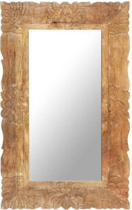 VidaXL Spiegel 80x50 Cm Massief Mangohout