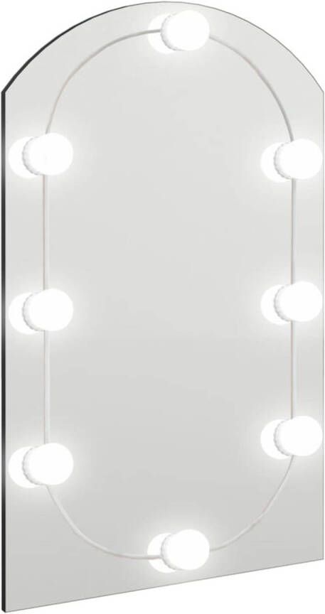 VidaXL Spiegel met LED-verlichting boog 60x40 cm glas