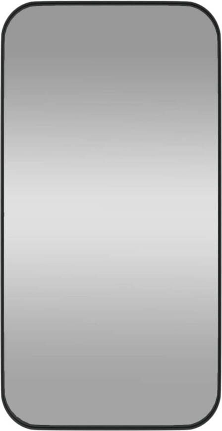 VidaXL Spiegel wandgemonteerd 30x60 cm rechthoek zwart