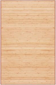 VidaXL Tapijt 100x160 cm bamboe bruin
