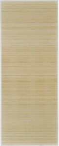 VidaXL Tapijt 160x230 Cm Bamboe Natuurlijk