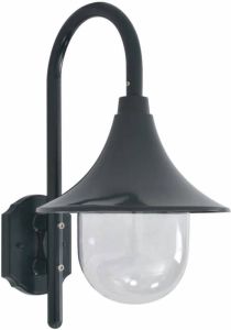 VidaXL Tuin wandlamp E27 42 cm aluminium donkergroen