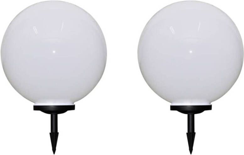 VidaXL Tuinpadlampen 2 st met grondpin LED 50 cm