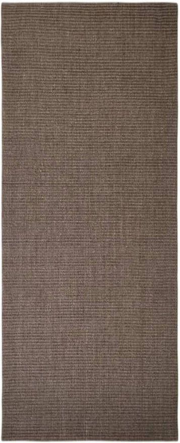 VidaXL Vloerkleed 80x200 cm natuurlijk sisal bruin