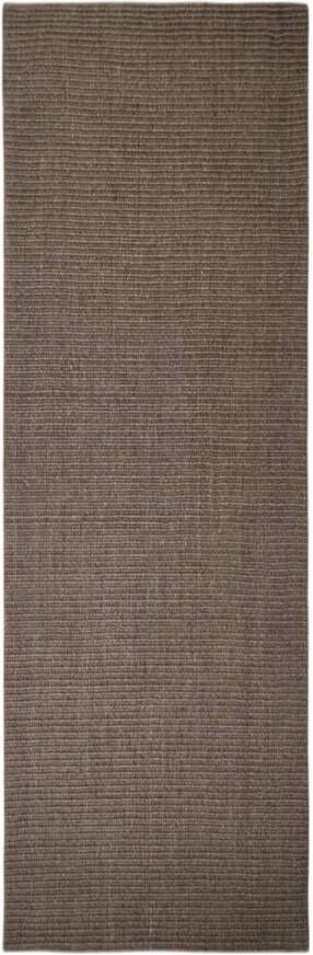 VidaXL Vloerkleed 80x250 cm natuurlijk sisal bruin