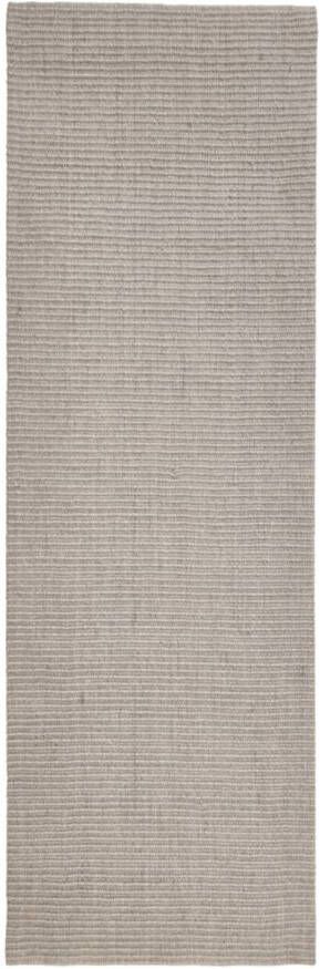 VidaXL Vloerkleed 80x250 cm natuurlijk sisal zandkleurig