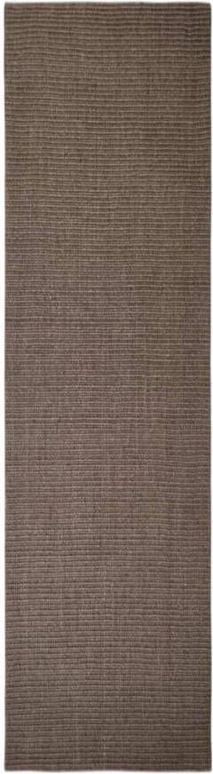 VidaXL Vloerkleed 80x300 cm natuurlijk sisal bruin