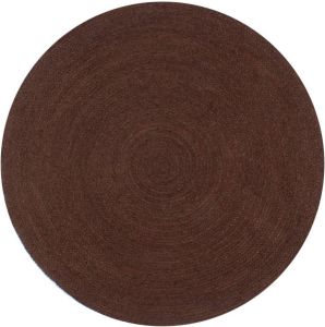 VidaXL Vloerkleed handgemaakt rond 150 cm jute bruin